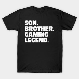 Christmas Gift For Gaming Teenage Boys & Kids Gamer Brother T-Shirt